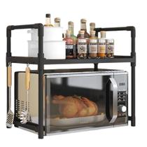 Rack Suporte Microondas Organizador Cozinha Lavanderia Prateleira Multiuso Porta Temperos Produtos De Limpeza 2 Andares Rack Suporte Microondas Organizador Cozinha Lavanderia Prateleira Multiuso Porta Temperos Produtos De Limpeza 2 Andares