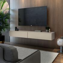 rack suspensa para quarto de casal design moderno com 2 gavetas estilo clean luxuoso