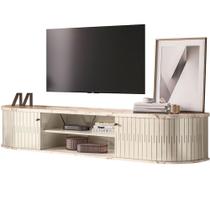 Rack Suspenso 2 Portas Faro Para Tv De 75 Polegadas Calacata/off White