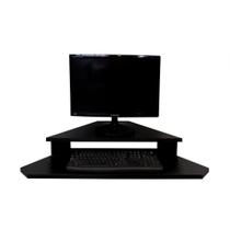 Rack Suspenso Aparador Bancada Estante De Canto Para Computador Monitor Preto