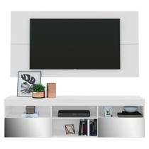 Rack Suspenso com Espelho e Painel para TV até 65" Multimóveis Flórida FG3322 Branco