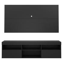 Rack Suspenso Com Painel Para Até 65 Fg3299 Preto Rack Suspenso Com Painel Para Até 65 Fg3299 Preto