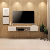 Rack Suspenso MDF 136cm Clean Sala Moderna