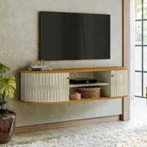 Rack Suspenso Moderno Modena Cumaru-opala