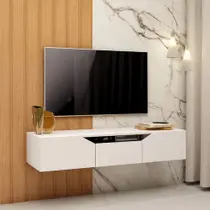 Rack Suspenso Multiuso Branco Sala Home Organizadora Branco