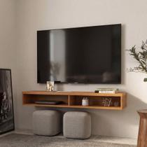 Rack Suspenso Nicho Slim 110 cm TV Até 43 Polegadas Para Sala Quarto Bancada Funcional Rack Suspenso Nicho Slim 110 cm TV Até 43 Polegadas Para Sala Quarto Bancada Funcional