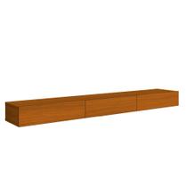 Rack Suspenso para Painel ou TV até 75 Polegadas 3 Portas 1,54m Off White EDN