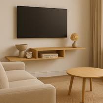 Rack Suspenso para Sala Quarto Escritório Moderno de Madeira Nicho Organizador MDP Rack Suspenso para Sala Quarto Escritório Moderno de Madeira Nicho Organizador MDP