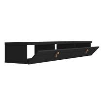 Rack Suspenso para TV até 55 Polegadas Line 2 Portas Preto 160 cm - Modern