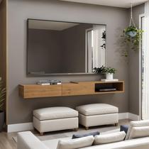 Rack Suspenso Para Tv Até 60 Polegadas 2 Portas Ravelo 160cm COR:CINAMOMO Rack Suspenso Para Tv Até 60 Polegadas 2 Portas Ravelo 160cm COR:CINAMOMO