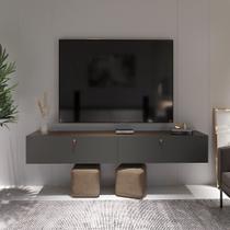 Rack Suspenso para Tv até 70 Polegadas 2 Portas Grécia 180cm - ViaNossa Rack Suspenso para Tv até 70 Polegadas 2 Portas Grécia 180cm - ViaNossa