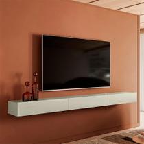 Rack Suspenso para TV até 70 Polegadas Pamplona 1 PT 2 GV Off White - Modern
