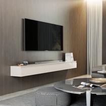 Rack Suspenso para TV até 75 Polegadas 100% MDF 179,6cm 3 Gavetas Aspen 1.80