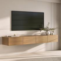 Rack Suspenso para TV até 75 Polegadas 210cm Aruá CabeCasa MadeiraOriginals Marrom Jatobá