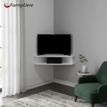 Rack Suspenso para TV de até 39” Aparador Bancada Estante de Canto Branco