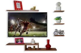 Rack suspenso premium- mod. 1 - mdf 15mm -marrom claro (louro freijó) Rack suspenso premium- mod. 1 - mdf 15mm -marrom claro (louro freijó)