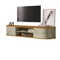 Rack Suspenso Sala Estar TV Até 75 Polegadas 2 Portas De Correr 1 Prateleira Algarve Rack Suspenso Sala Estar TV Até 75 Polegadas 2 Portas De Correr 1 Prateleira Algarve