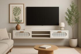 Rack Suspenso Santorini Moderno 180cm 2 Gavetas