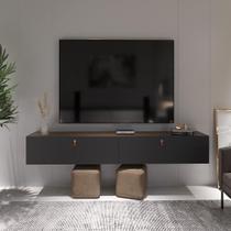 Rack Suspenso Tulum para Tv até 70 Polegadas 2 Portas 180cm Via Nossa