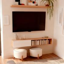 Rack Suspenso Tv Até 50 Polegadas Home Sala Qualidade Mdp