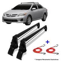 Rack Teto Aco Toyota Corolla 2003 A 2008 + 2 Elástico Carga