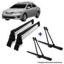 Rack Teto Aco Toyota Corolla 2003 a 2008 + 2 Transbikes