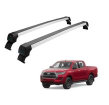 Rack Teto Alumínio Prata Hilux 2017 em diante