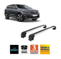 Rack Teto Alumínio Prata Kia Sorento 2016 em diante todas