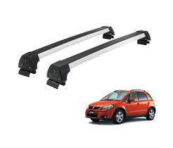 Rack Teto Alumínio Prata Sx4 15/ Com Longarina Integrada