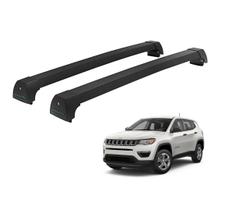 Rack Teto Alumínio Preto Compass 17/ Longarina Integrada