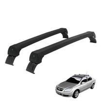 Rack Teto Alumínio Preto Vectra Sedan 2006 Em Diante