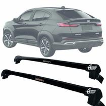 Rack Teto Aluminio Prime Fiat FastBack Turbo Audace Preto PR237