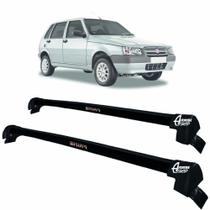 Rack Teto Aluminio Prime Fiat Uno 02 até 13 4pts Preto PR111 Rack Teto Aluminio Prime Fiat Uno 02 até 13 4pts Preto PR111
