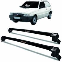 Rack Teto Aluminio Prime Fiat Uno 2pts 01/ 14 Preto PR112