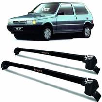 Rack Teto Aluminio Prime Fiat Uno 2pts 96 até 00 Preto PR112