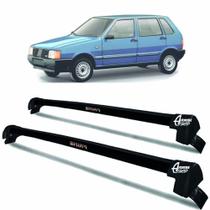 Rack Teto Aluminio Prime Fiat Uno 84 até 92 4pts Preto PR111