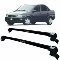 Rack Teto Aluminio Prime GM Corsa Sedan 94/ 08 Preto PR120 Rack Teto Aluminio Prime GM Corsa Sedan 94/ 08 Preto PR120