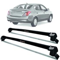 Rack Teto Aluminio Prime Nissan Versa 12 até 21 Preto PR197