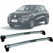 Rack Teto Aluminio Prime Renault Kwid 17-25 Prata PR051