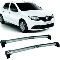 Rack Teto Aluminio Prime Renault Logan 14 PTA PR044 Furar Rack Teto Aluminio Prime Renault Logan 14 PTA PR044 Furar