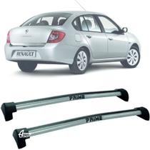 Rack Teto Aluminio Prime Renault Symbol 08 a 13 Prata PR038