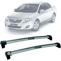 Rack Teto Aluminio Prime Toyota Corolla 08 a 14 Prata PR036