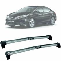 Rack Teto Aluminio Prime Toyota Corolla 15 a 19 Prata PR013 Rack Teto Aluminio Prime Toyota Corolla 15 a 19 Prata PR013