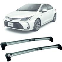 Rack Teto Aluminio Prime Toyota Corolla 20 a 25 Prata PR090
