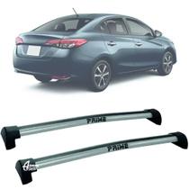 Rack Teto Aluminio Prime Toyota Yaris Sedan 18/ 26 PTA PR093 Rack Teto Aluminio Prime Toyota Yaris Sedan 18/ 26 PTA PR093