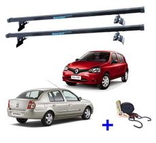 Rack Teto Bagageiro Clio Sedan/Hatch 4pts 00 A 15 + 1 Cinta Rack Teto Bagageiro Clio Sedan/Hatch 4pts 00 A 15 + 1 Cinta