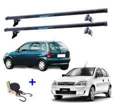 Rack Teto Bagageiro Corsa Hatch Ano 1994 Até 2015 + 1 Cinta
