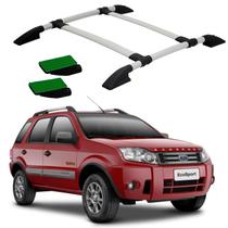 Rack Teto Bagageiro Ecosport 2004 2005 2006 2007 Prata Cola