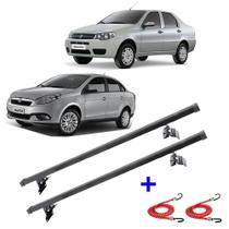 Rack Teto Bagageiro Fiat Siena Ano 1996 A 2015 + 2 Elásticos