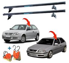 Rack Teto Bagageiro Gol 2Portas Geração G3 E G4 + 2 Cintas Rack Teto Bagageiro Gol 2Portas Geração G3 E G4 + 2 Cintas
